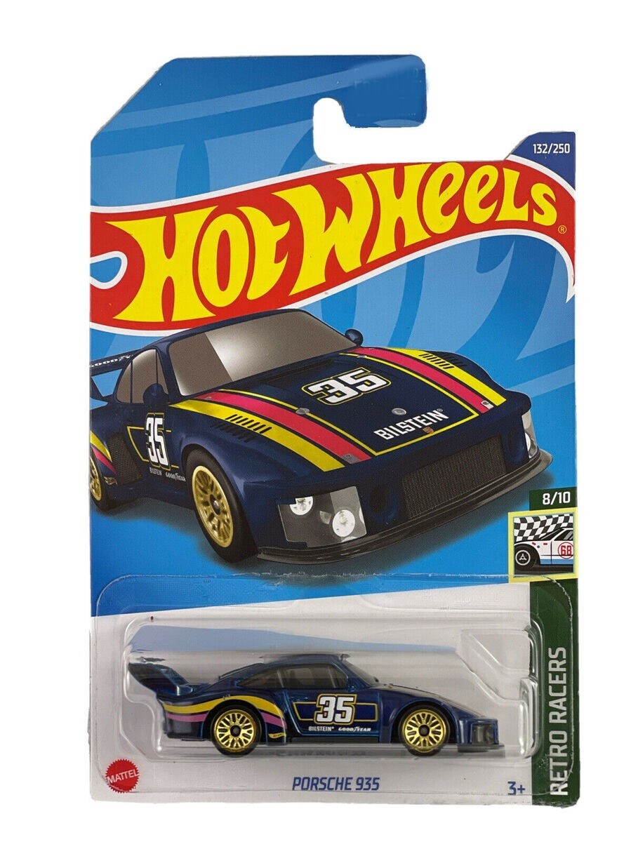 

Машинка Hot Wheels коллекционная PORSCHE 935 синий/желтый HCT96, HCT96