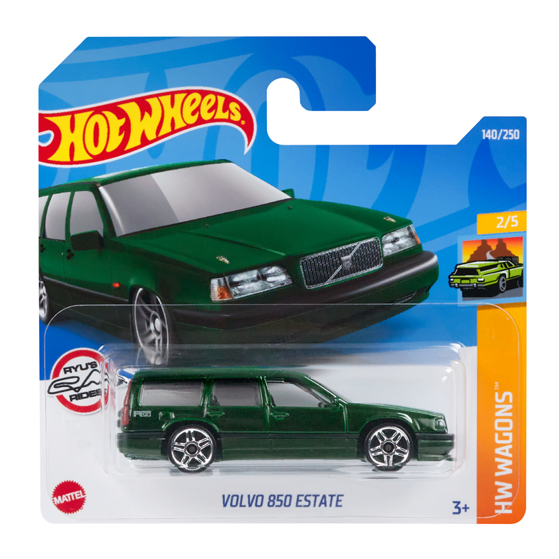 

Машинка Hot Wheels коллекционная VOLVO 850 ESTATE зеленый/черный HCV21, HCV21