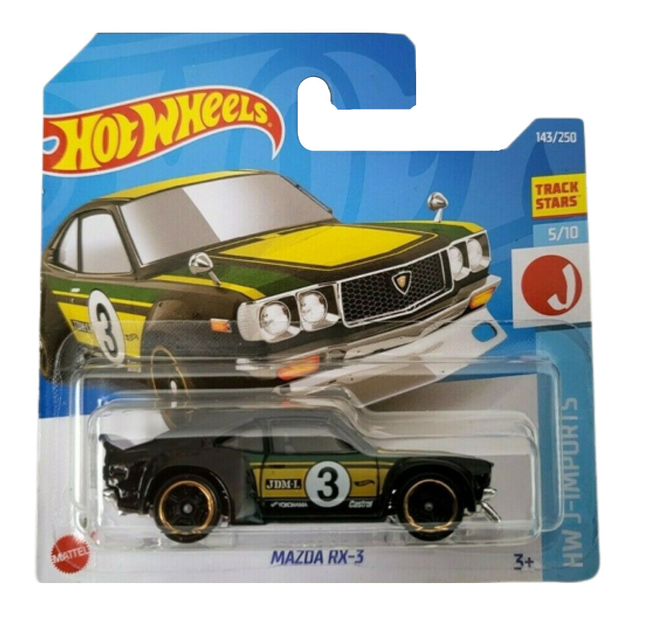 фото Машинка hot wheels коллекционная mazda rx-3 черный/желтый hcv78