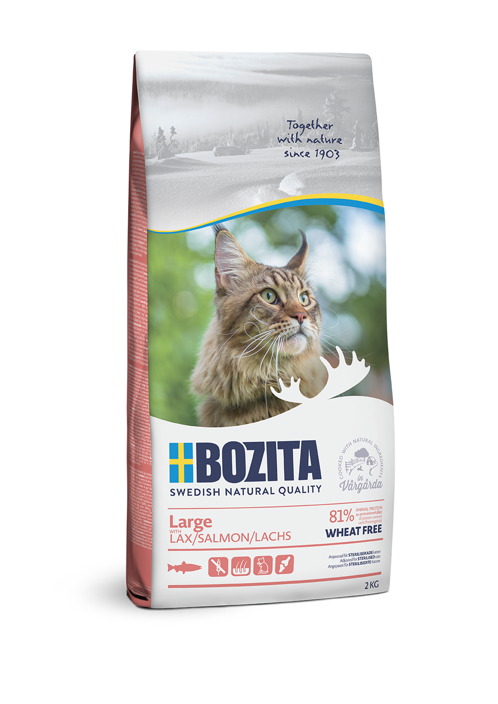 фото Сухой корм для кошек bozita feline function large, рыба, 2кг