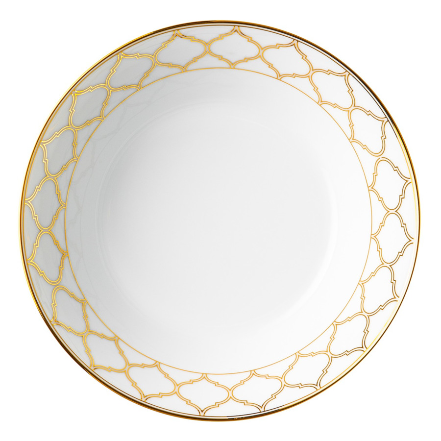 фото Салатник noritake царский дворец, золотой кант 22 см