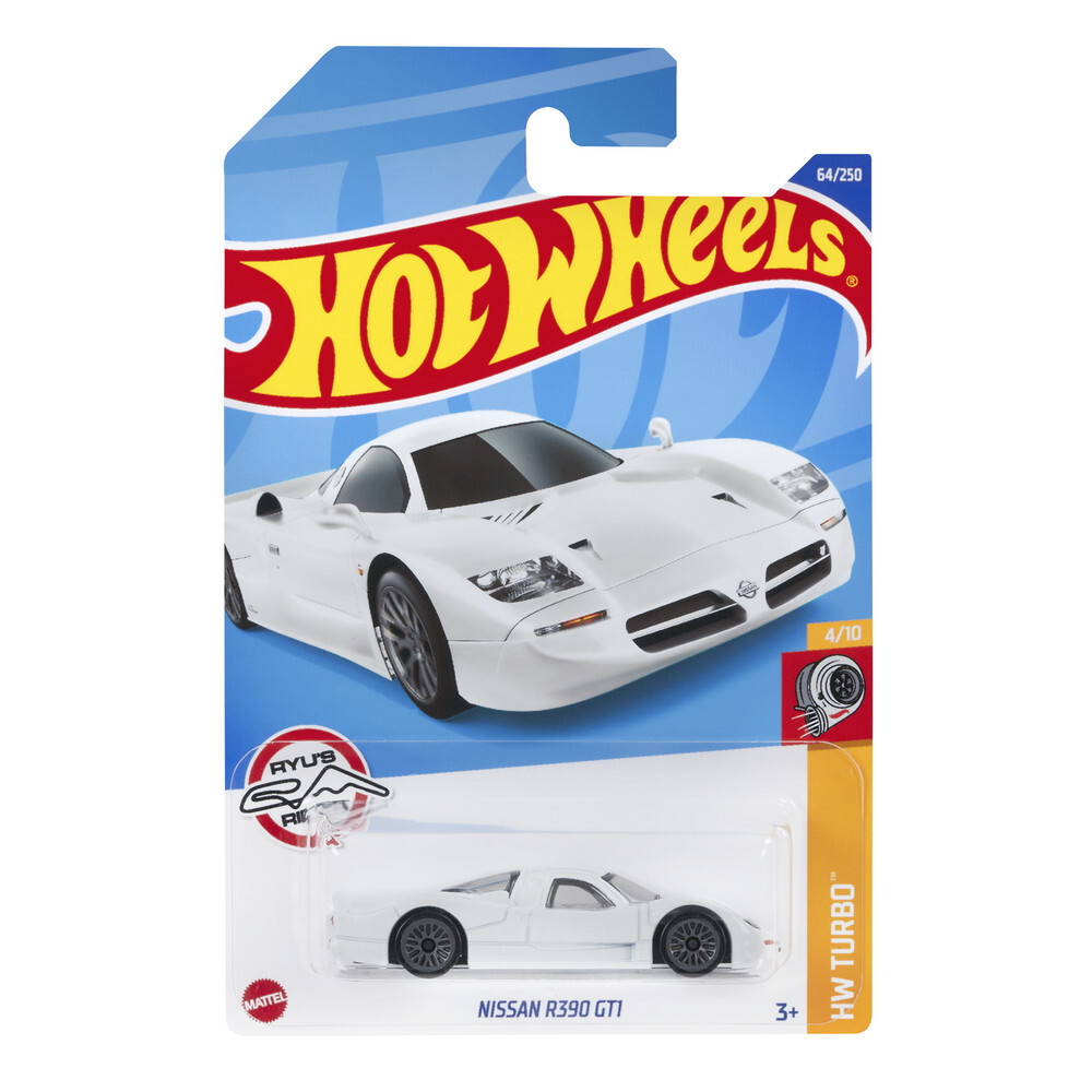 

Машинка Hot Wheels коллекционная NISSAN R390 GTI белый/черный HCT77, HCT77