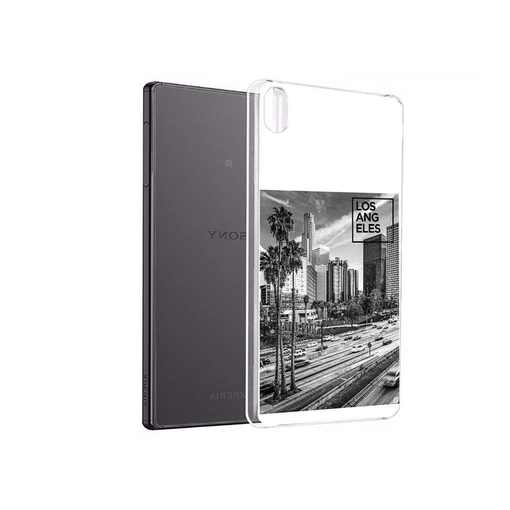 

Чехол MyPads Tocco для Sony Xperia X Performance черно белый лос анджелес, Прозрачный, Tocco