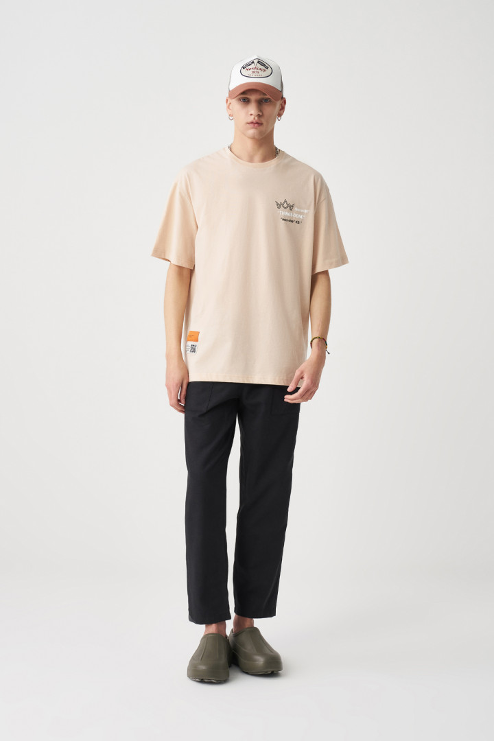 

Футболка мужская King Brich T-SHIRT1155 бежевая M (товары доставляются из-за рубежа), T-SHIRT1155