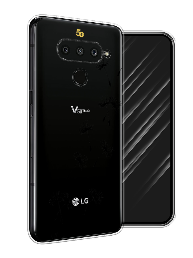 

Чехол Awog на LG V50 ThinQ "Летящие одуванчики", Черный, 83850-8