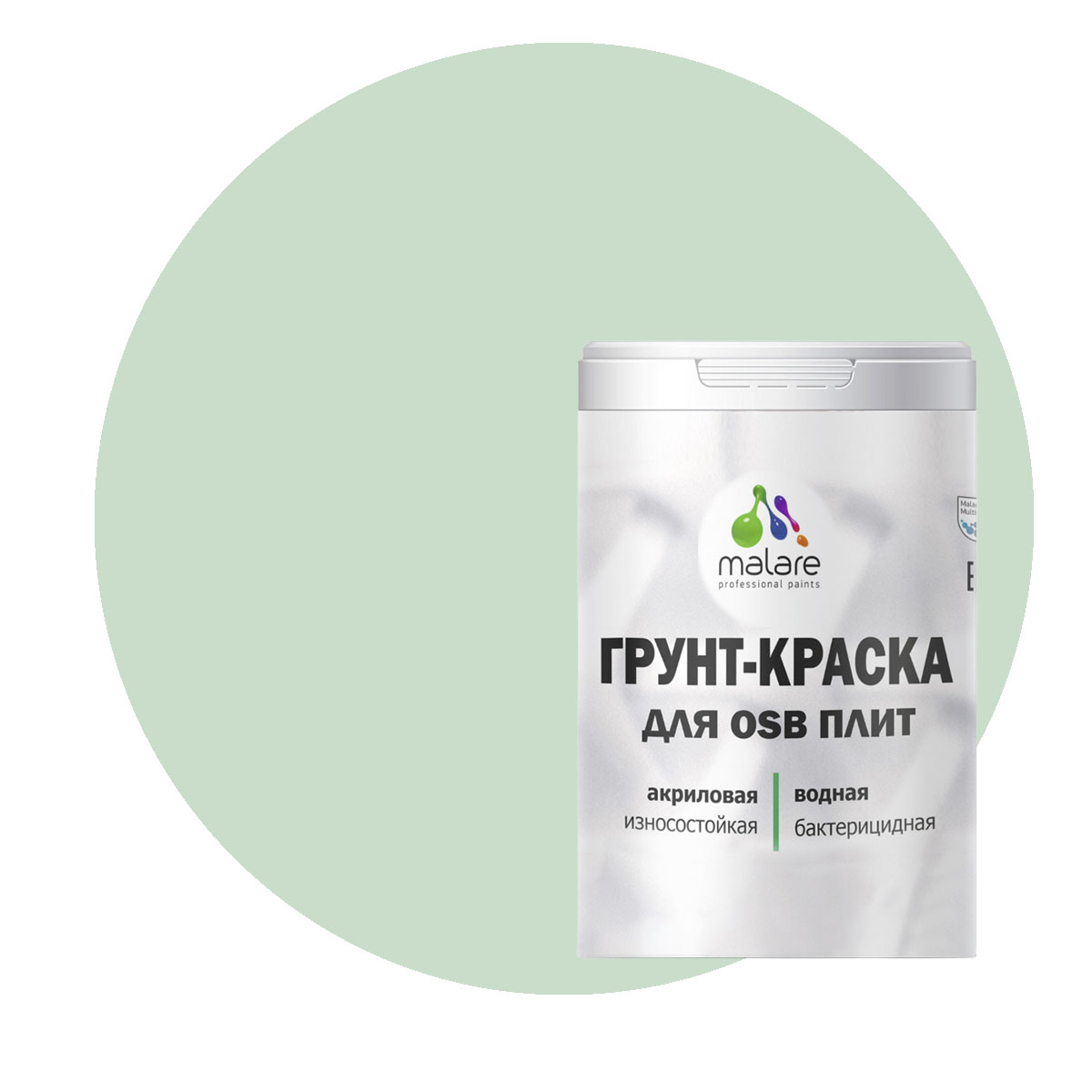 

Краска Malare для OSB плит, для дерева, линия ветра, 1 кг., Голубой, Malare-20