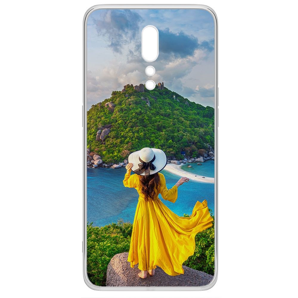 

Чехол-накладка Krutoff Clear Case Платье летнее женское для Oppo Reno Z