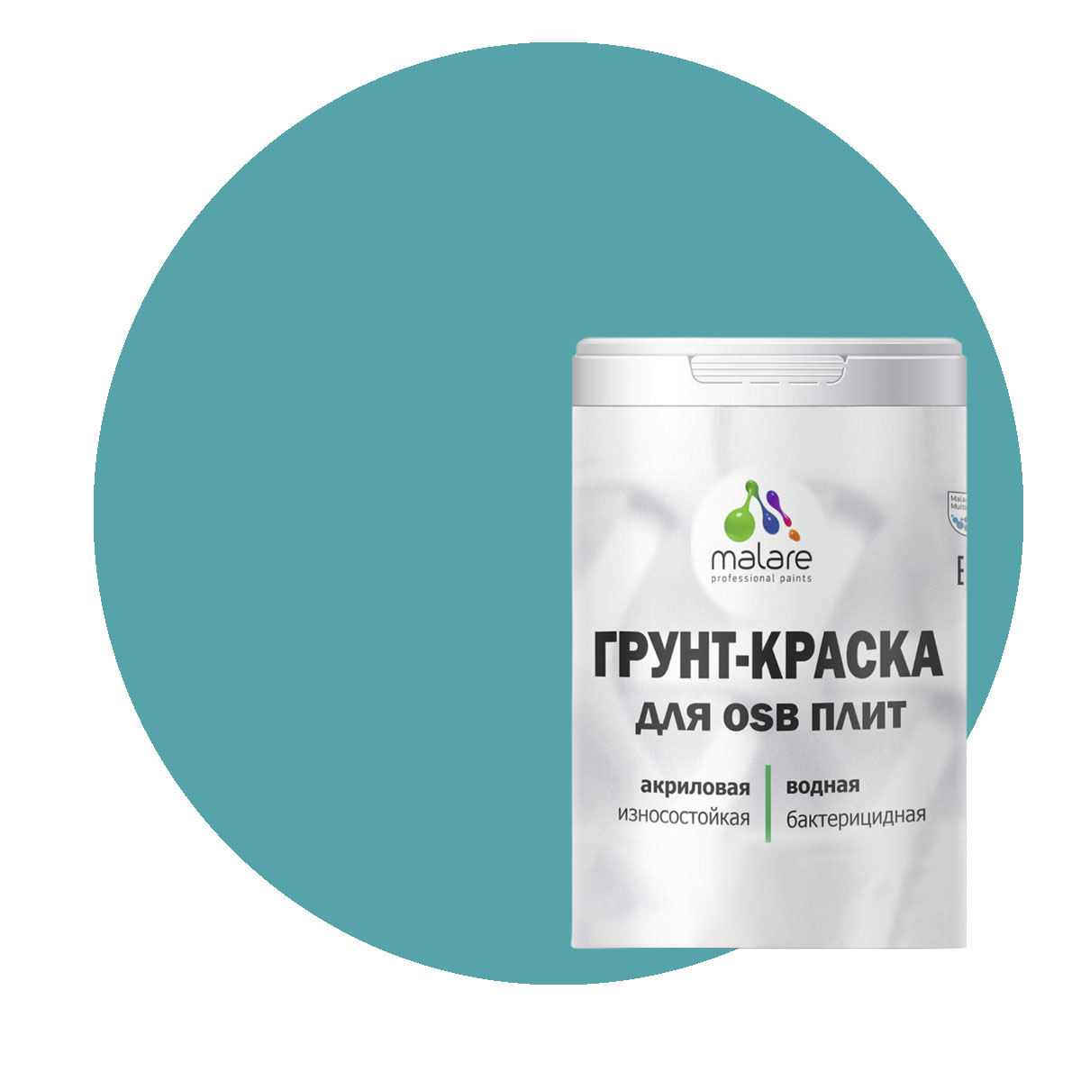

Краска Malare для OSB плит, для дерева, летний бриз, 1 кг., Зеленый, Malare-20