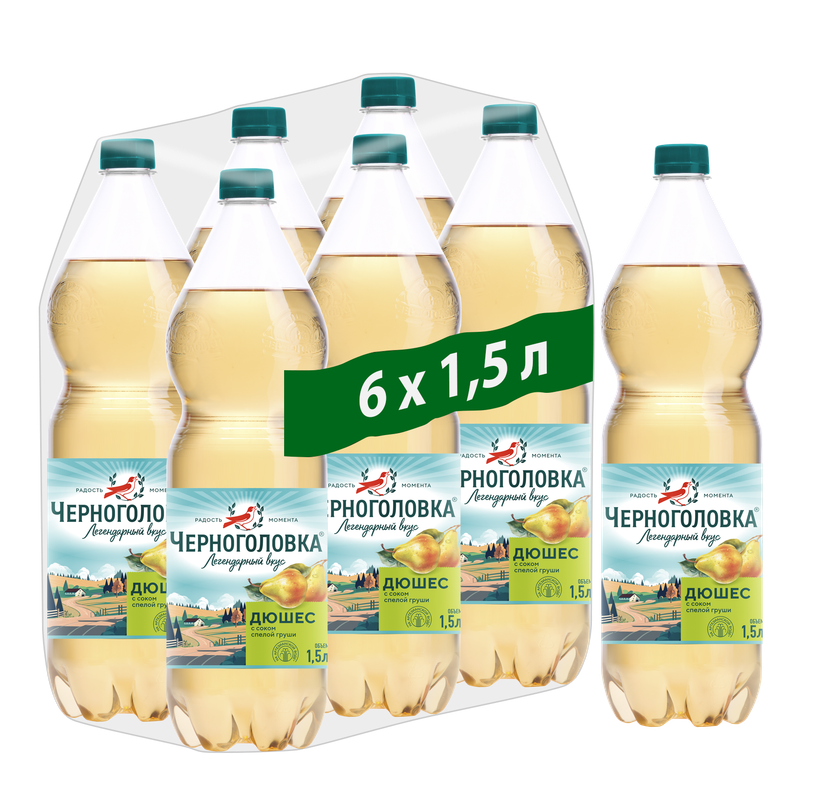 

Лимонад Черноголовка "Дюшес", 1,5л*6 шт