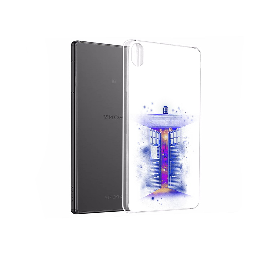 

Чехол MyPads Tocco для Sony Xperia X Performance фиолетовый уголок абстракция, Прозрачный, Tocco