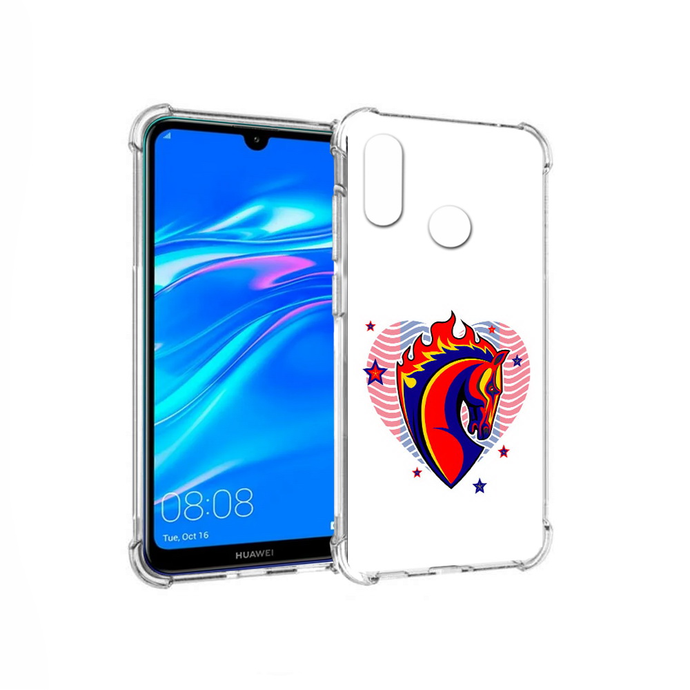 

Чехол MyPads Tocco для Huawei Y9 ФК ЦСЛ Лошадь (PT227091.35.180), Прозрачный, Tocco