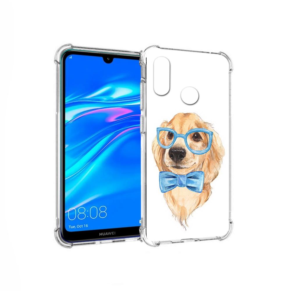

Чехол MyPads Tocco для Huawei Y9 Собака интеллигент (PT227091.35.159), Прозрачный, Tocco