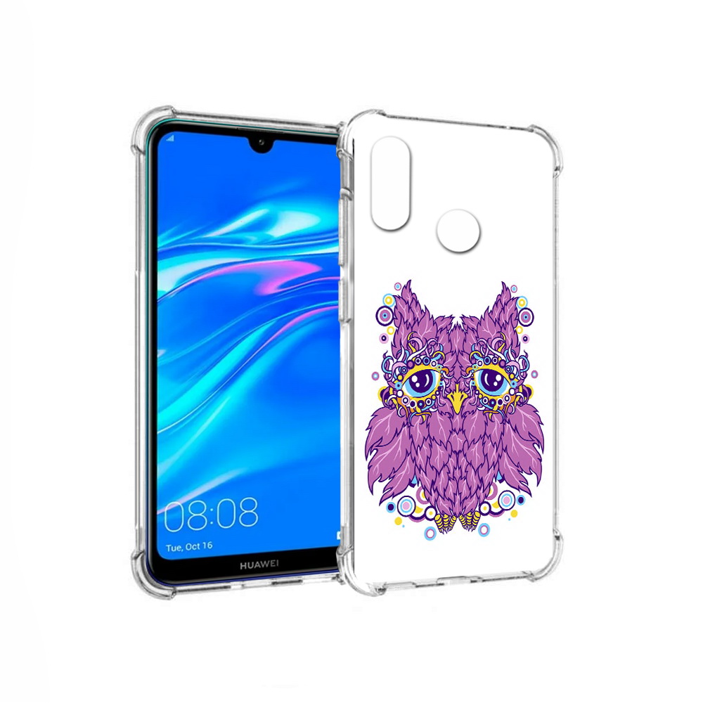

Чехол MyPads Tocco для Huawei Y9 Розовая сова (PT227091.35.147), Прозрачный, Tocco