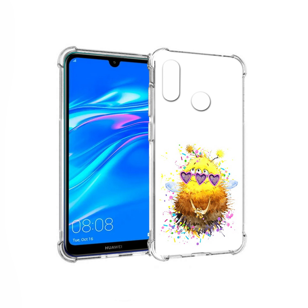 

Чехол MyPads Tocco для Huawei Y9 Пушитый шмель (PT227091.35.143), Прозрачный, Tocco