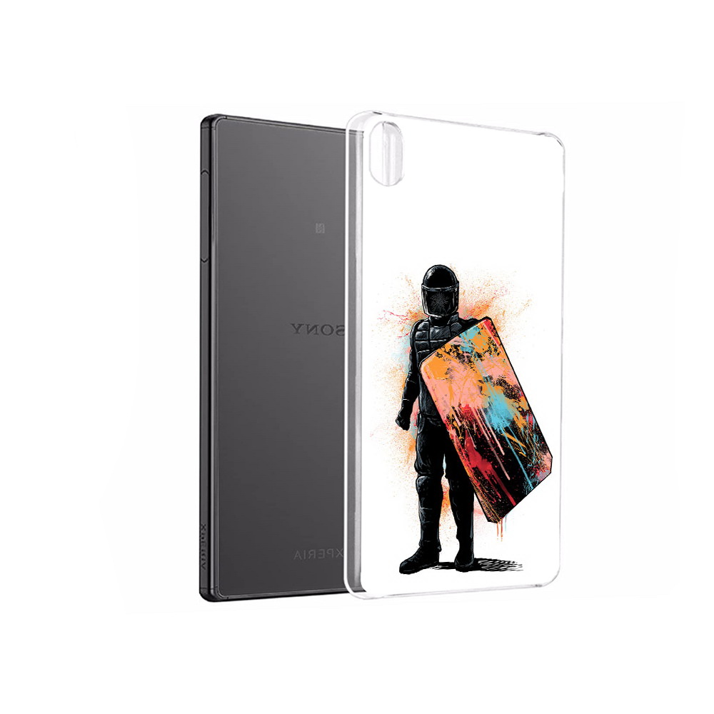 

Чехол MyPads Tocco для Sony Xperia X Performance солдат с красочным щитом, Прозрачный, Tocco