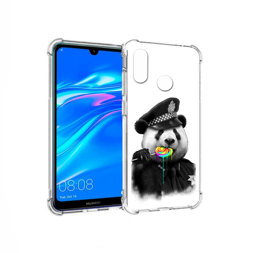 

Чехол MyPads Tocco для Huawei Y9 Панда полиция (PT227091.35.130), Прозрачный, Tocco