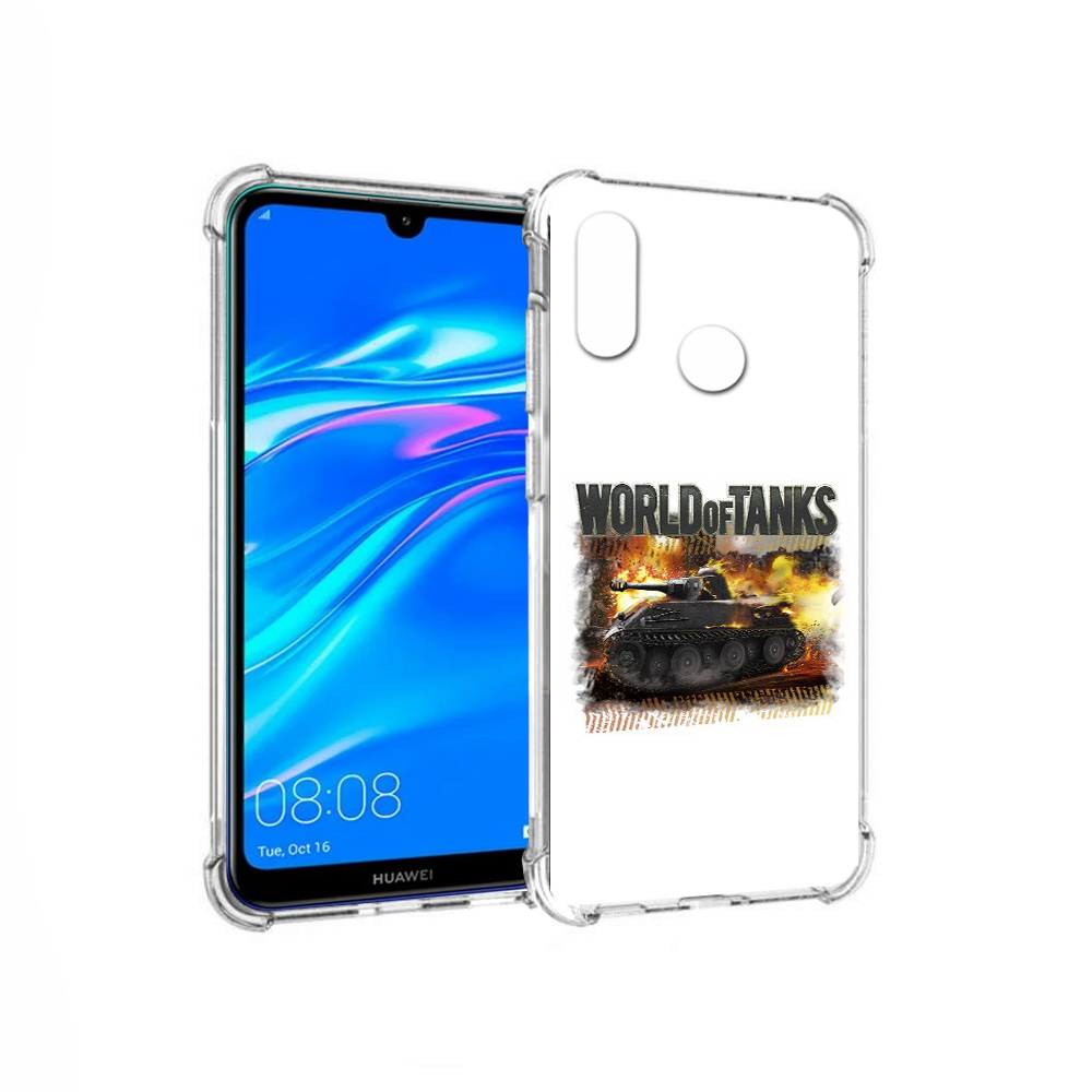 

Чехол MyPads Tocco для Huawei Y9 Мир танков-2 (PT227091.35.118), Прозрачный, Tocco