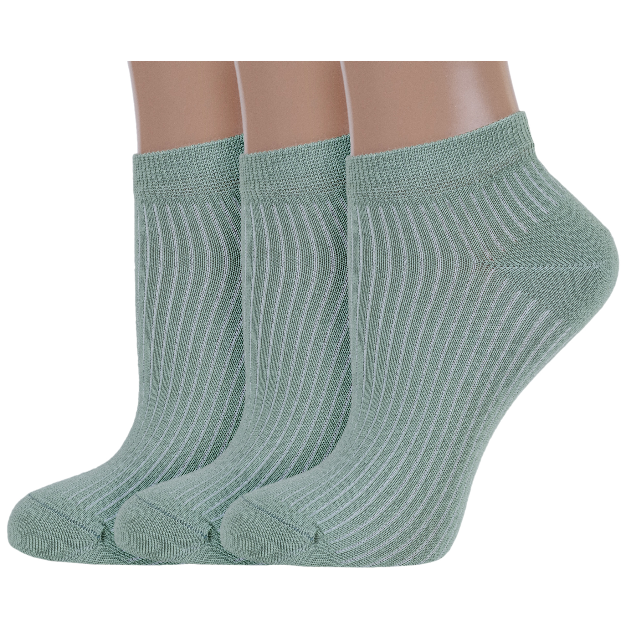 Комплект носков женских Rusocks 3-Ж3-23835 зеленых 23-25