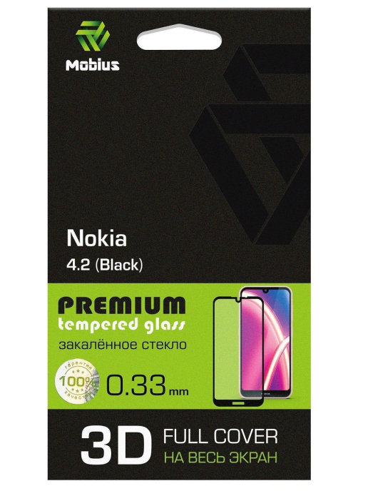 

Защитное стекло MOBIUS для Nokia 4.2 3D Full Cover (Black) (4232-288), для Nokia 4.2 3D Full Cover (Black)