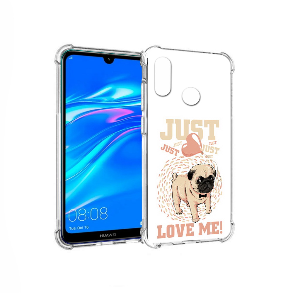 

Чехол MyPads Tocco для Huawei Y9 Люби меня (PT227091.35.109), Прозрачный, Tocco