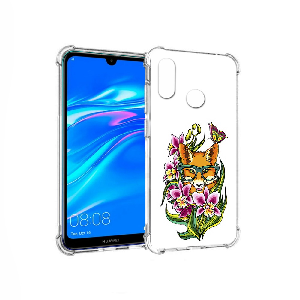 

Чехол MyPads Tocco для Huawei Y9 Лиса в цветах (PT227091.35.108), Прозрачный, Tocco