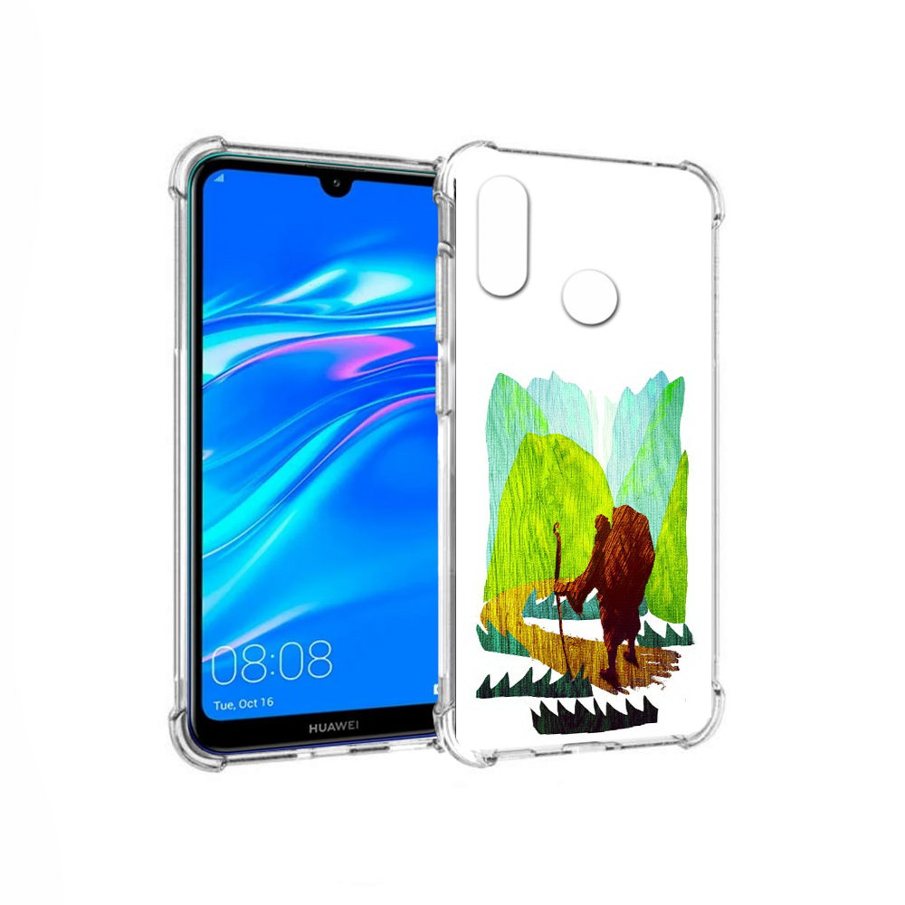 

Чехол MyPads Tocco для Huawei Y9 Лесная тропа (PT227091.35.106), Прозрачный, Tocco