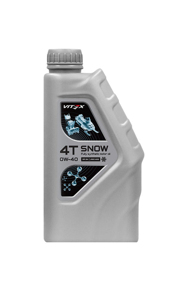 Масло моторное Vitex Snow 4T 0W40 синтетическое, 1л