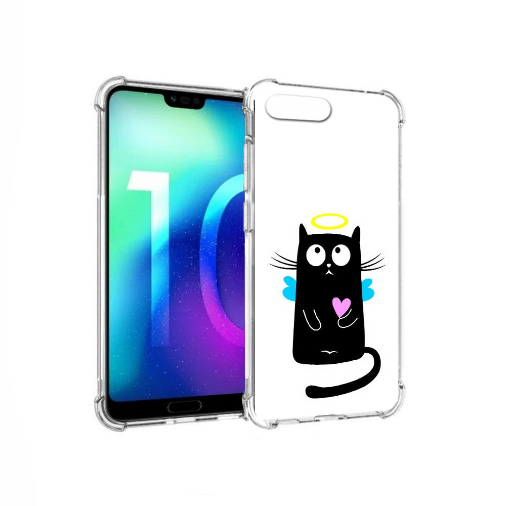 

Чехол MyPads Tocco для Huawei Honor 10 Кот ангелок (PT142657.34.96), Прозрачный, Tocco