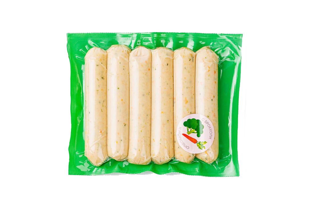 

Сосиски ВкусВилл вареные куриные вареные с овощами 300 г