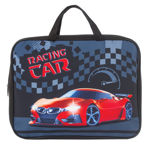

Папка Brauberg Racing Car 271132 А4 1 отделение на молнии с ручками полиэстер, Разноцветный, 2711