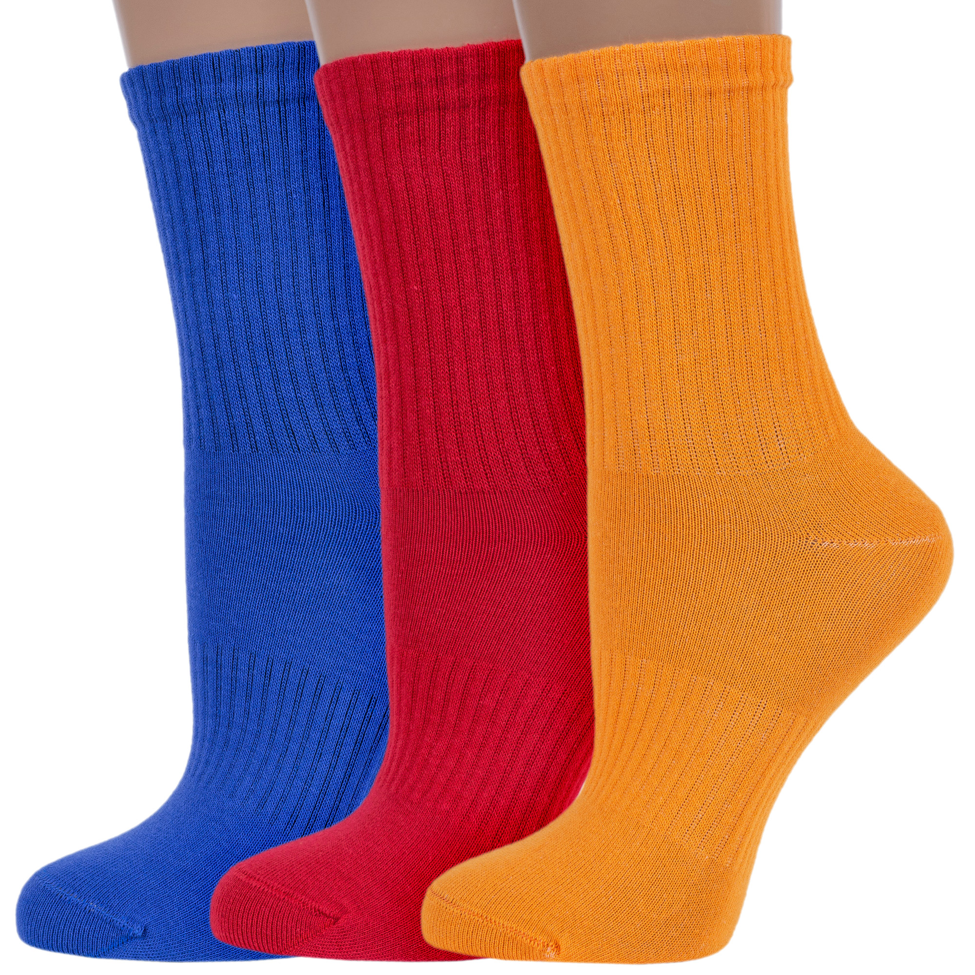 

Комплект носков женских Rusocks 3-Ж3-13767 красных; оранжевых; синих 23-25, 3-Ж3-13767