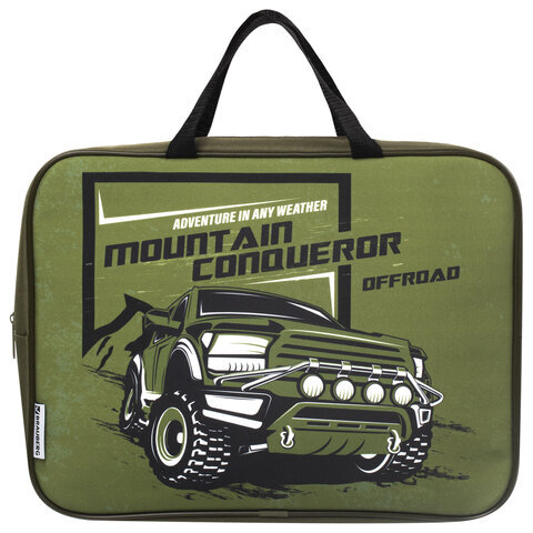 

Папка на молнии с ручками BRAUBERG "Mountain conqueror" 271130 А4 1 отделение полиэстер
