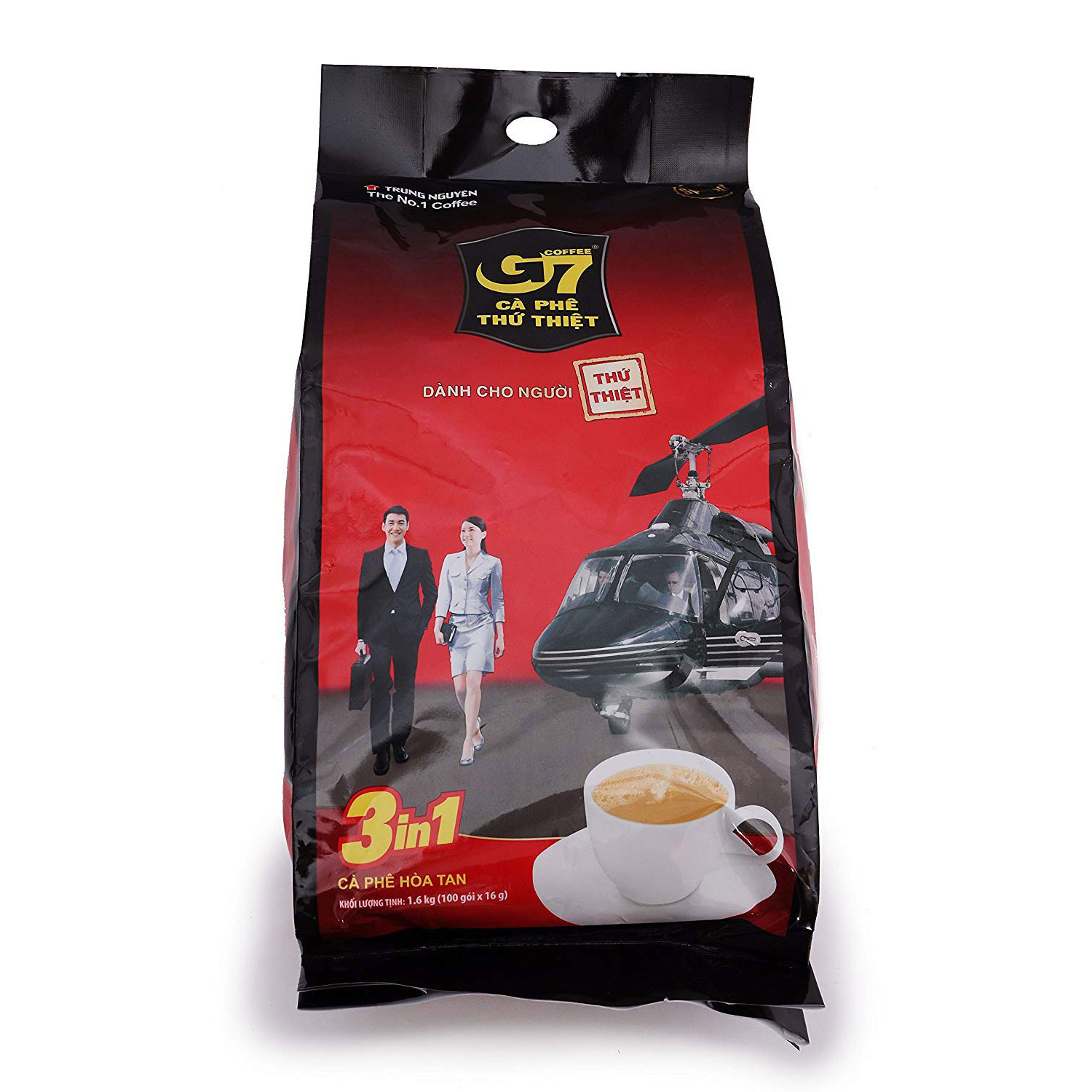 Кофе растворимый Trung Nguyen G7 3 в 1 Вьетнамский, 100пак. 1600 г
