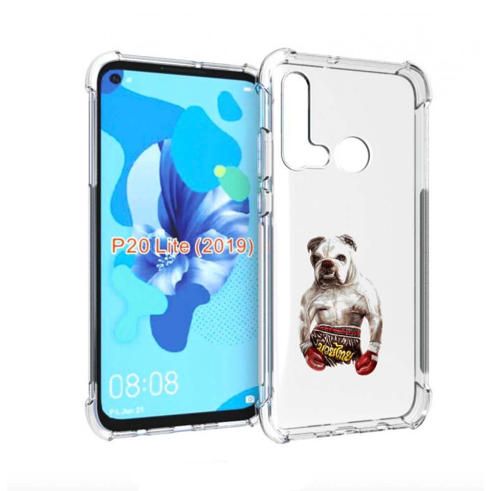 

Чехол бампер MyPads боксер для Huawei P20 Lite (2019)., Прозрачный, Tocco