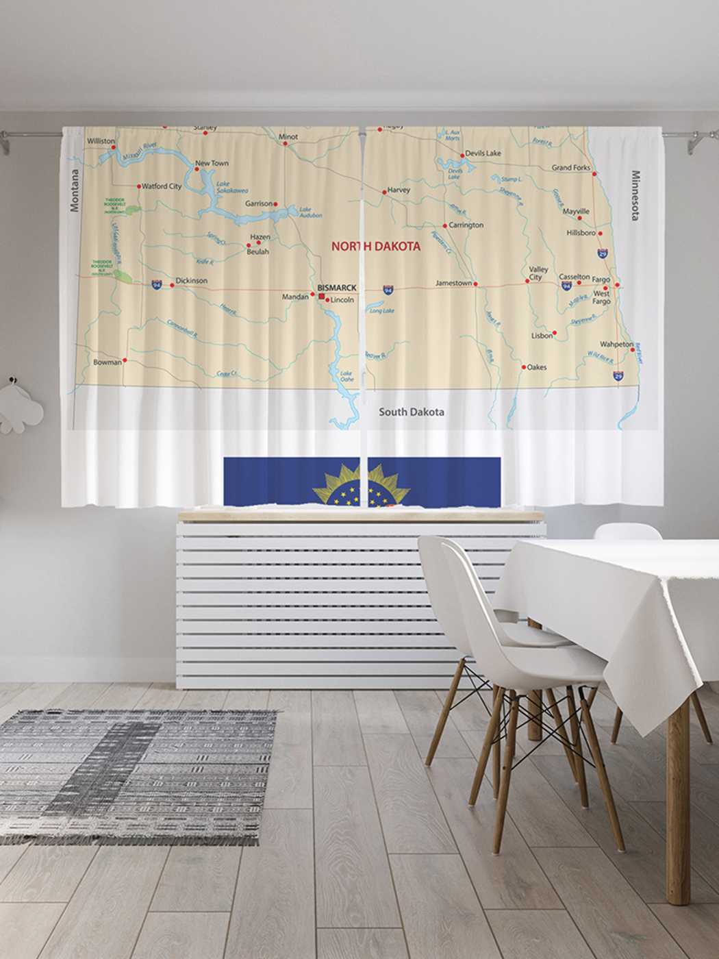 

Шторы JoyArty c фотопечатью "Карта Штат Небраска" из сатена, 290х180 см, Карта Штат Небраска