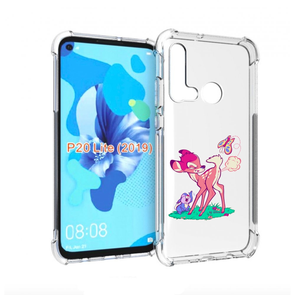 

Чехол бампер MyPads смешной олененок для Huawei P20 Lite (2019)., Прозрачный, Tocco