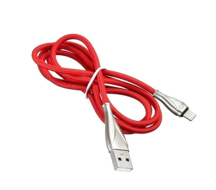 

Кабель Digma LIGHT-1.2M-RED USB (m)-Lightning (m) 1.2м красный