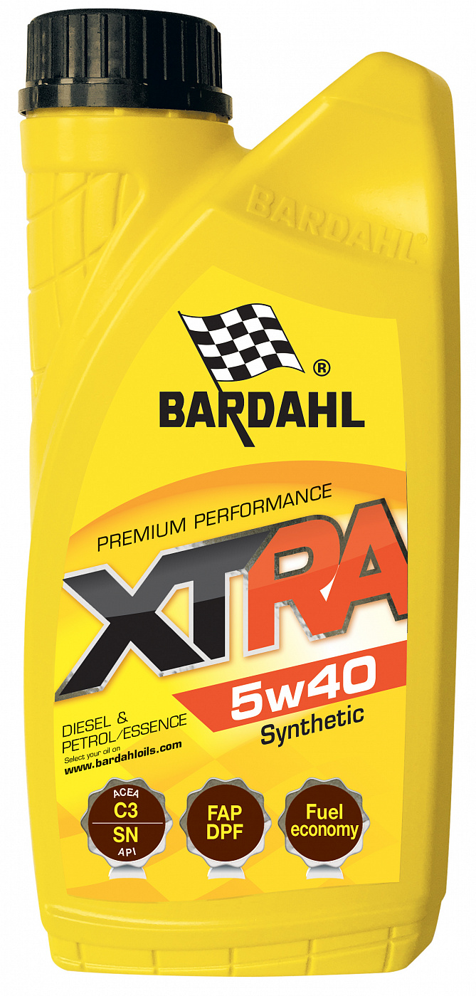 Моторное масло BARDAHL Xtra C3, Sn синтетическое 5w40 1л