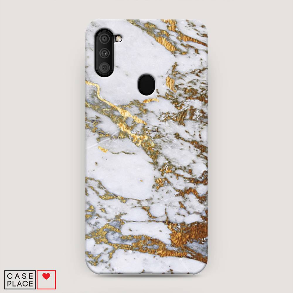 фото Пластиковый чехол "белый мрамор" на samsung galaxy m11 awog