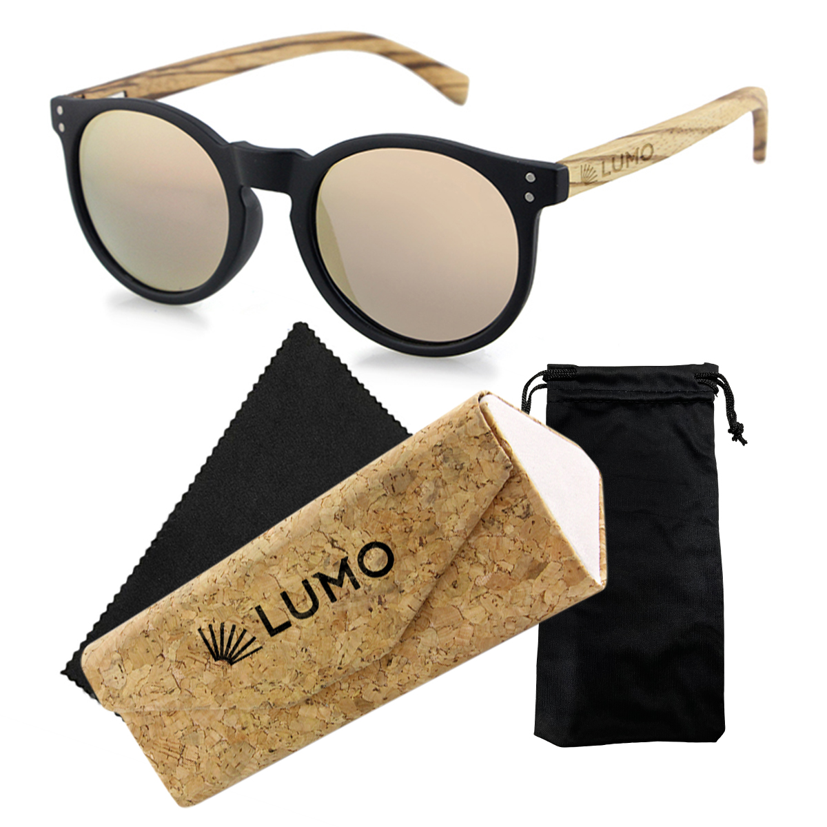 фото Солнцезащитные очки унисекс lumo lu1003 черный2