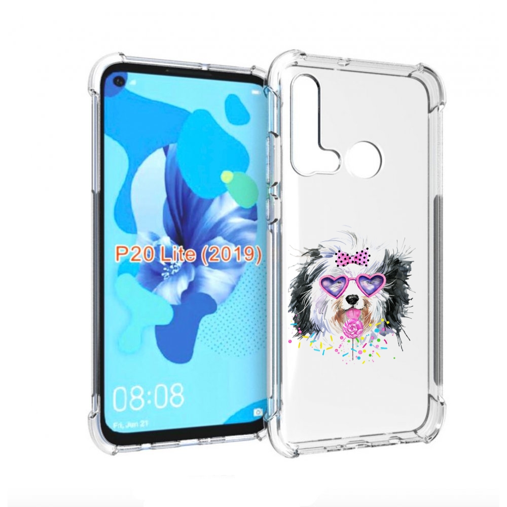 

Чехол бампер MyPads пушистик для Huawei P20 Lite (2019)., Прозрачный, Tocco