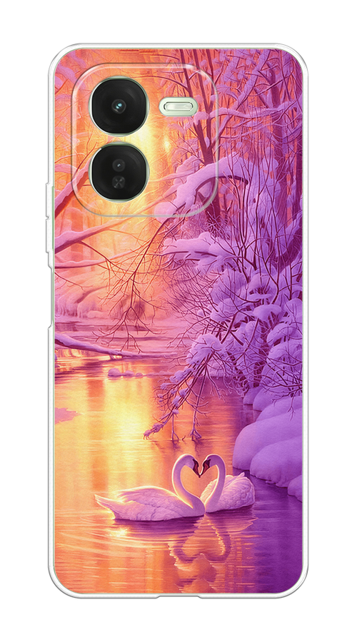 

Чехол на Vivo iQOO Z9X Зима 1, Фиолетовый;желтый, 2612250-1