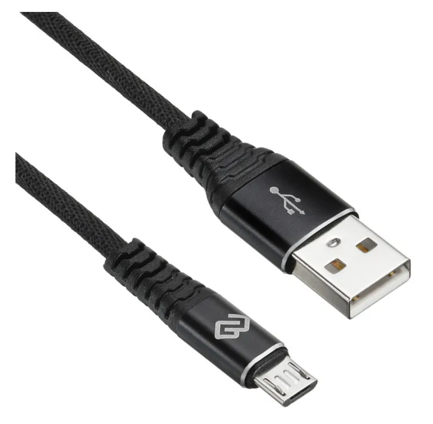 

Кабель Digma MICROUSB-3M-BRAIDED-BLK USB (m)-micro USB (m) 3м черный