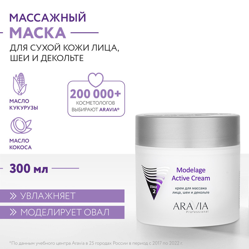 Крем для лица ARAVIA Professional Modelage Active Cream для массажа 300 мл