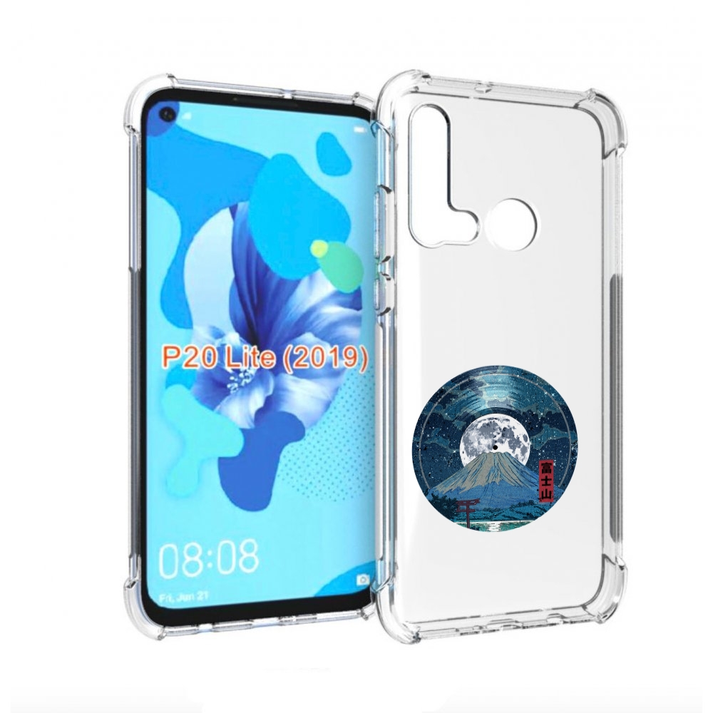 

Чехол бампер MyPads нарисованная виниловая гора с луной для Huaw, Прозрачный, Tocco