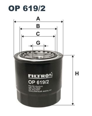 фото Фильтр масляный filtron op619/2