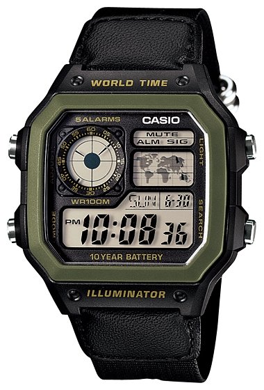 фото Наручные часы мужские casio ae-1200whb-1b