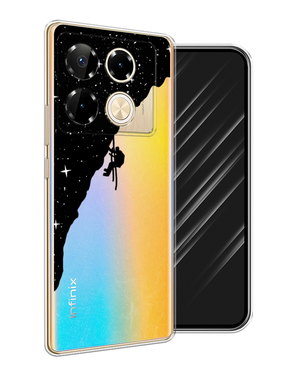 

Чехол Awog на Infinix Note 40 Pro "Скалолаз в космосе", Черный;белый;бежевый, 3105750-1