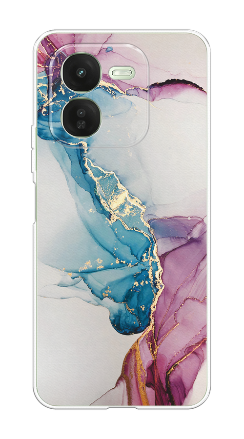 

Чехол на Vivo iQOO Z9X Розовые разводы рисунок, Синий;розовый;золотистый, 2612250-1