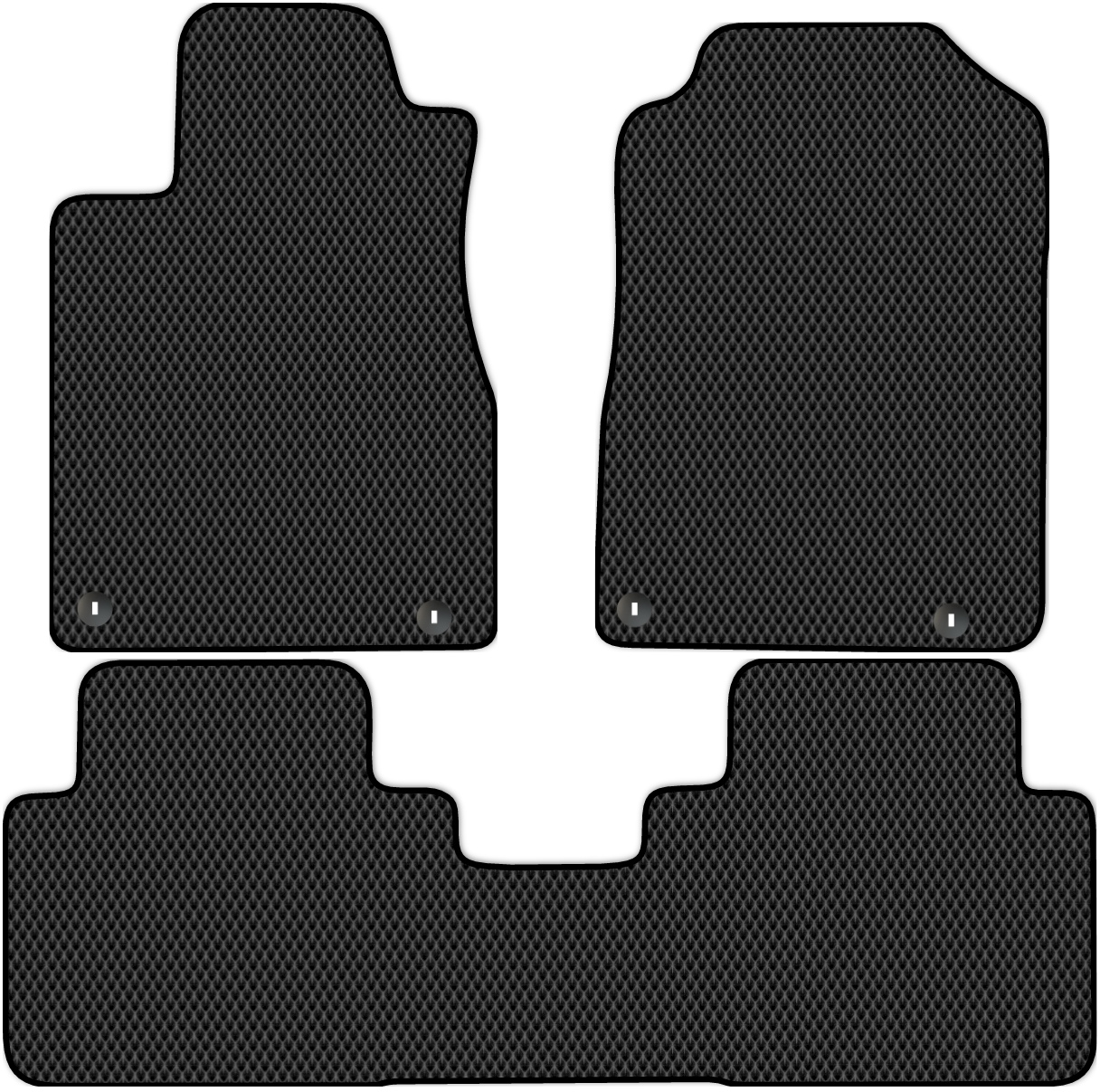 

Коврики ЭВА в салон для Honda CR-V 4 (RE, RM) 2012 - 2018, 3 шт. черный, 2319-W3Y-H
